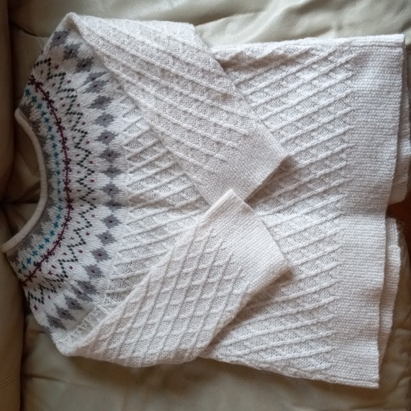 Suzy Shier Pretty 27% Mohair Wool Soft Nordic Cream Coloured Cardigan - Picture 8 of 9